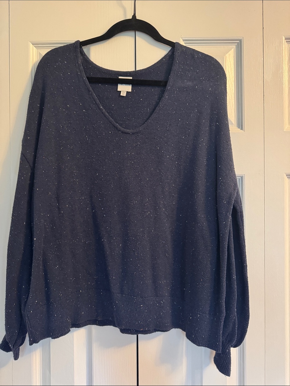 NIC+ZOE Navy Speckled Pullover Sweater